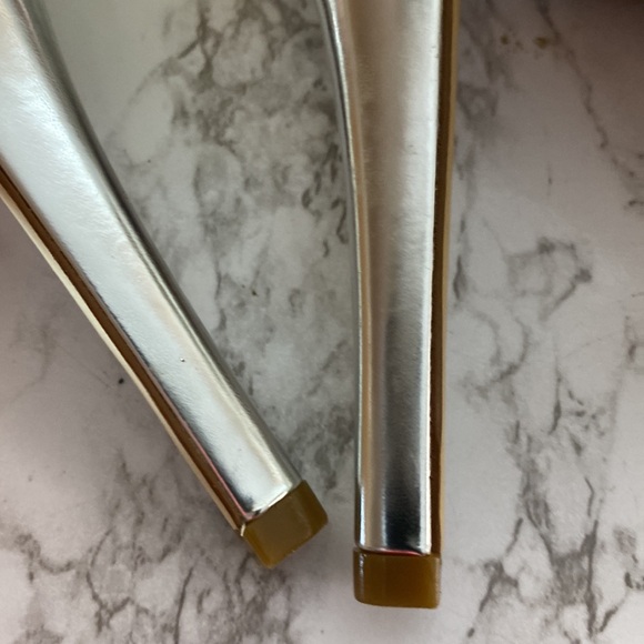 Michael Kors Ionna Pump Silver Glitter Heels Size 10M with Box - Picture 7 of 12